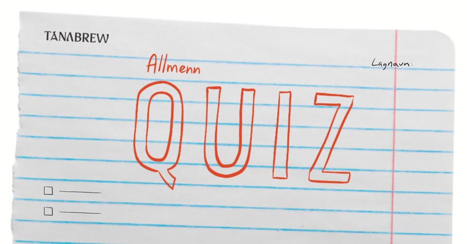 Allmennquiz på Tanabrew