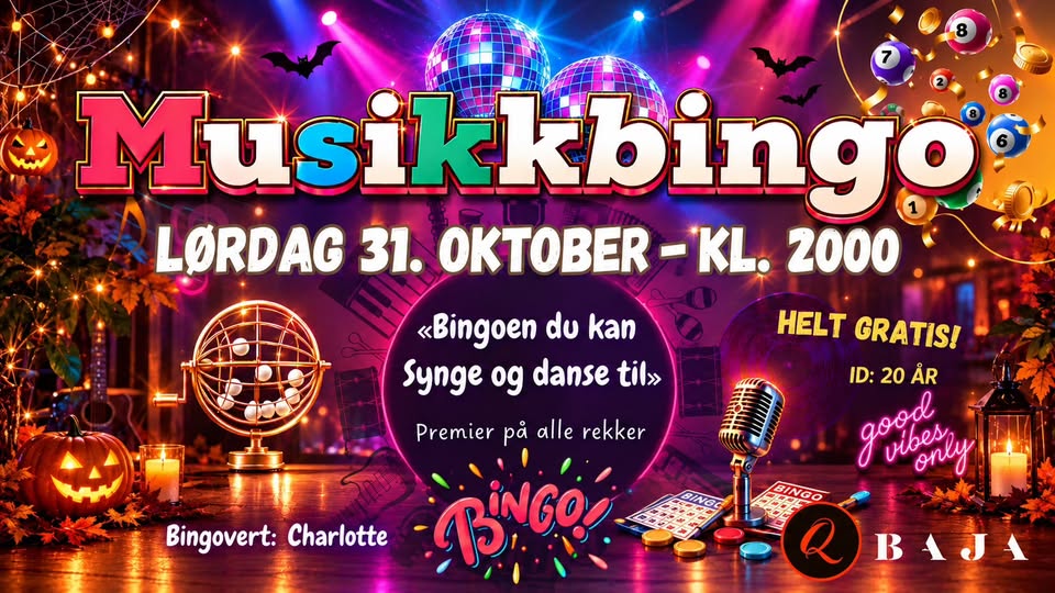 Musikkbingo på Baja