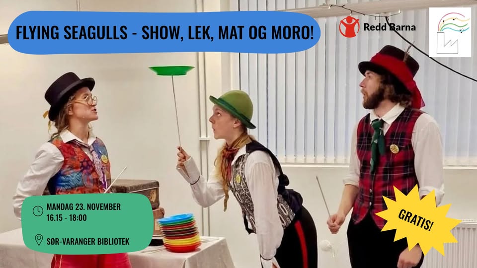 Show, lek, mat og moro med Flying Seagulls